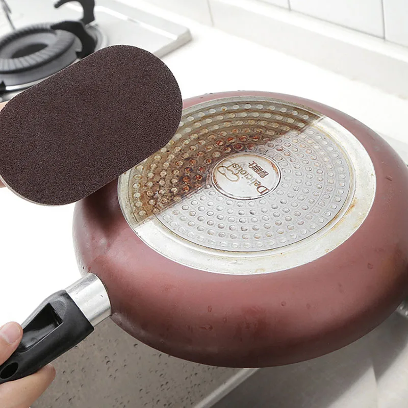 Emery Sponge Kitchen Pot Brush Sink Scrubber Cleaning Sponge with Handle Scouring Pads for Rust Stone Pan
Emery Sponge Kitchen Pot Brush Sink Scrubber Cleaning Sponge with Handle Scouring Pads for Rust Stone Pan