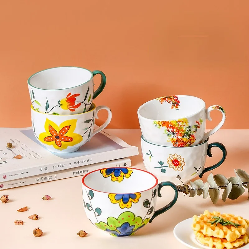 Breakfast Cup Hand-painted Glaze Under Ceramic Creative Milk Cup Women Afternoon Tea Cup Drink Water Cup Cute Oat Cup
Breakfast Cup Hand-painted Glaze Under Ceramic Creative Milk Cup Women Afternoon Tea Cup Drink Water Cup Cute Oat Cup