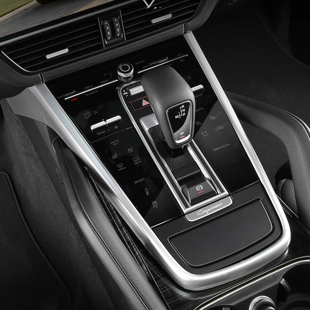 CarManGo Car Accessories Gear Shift Panel Trim Frame Sticker Cover ABS Carbon Interior Decoration for Porsche Cayenne 2018-2020
CarManGo Car Accessories Gear Shift Panel Trim Frame Sticker Cover ABS Carbon Interior Decoration for Porsche Cayenne 2018-2020