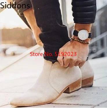 Winter Boots Men Chelsea Suede Leather Side Zipper Stockholm Boot Pointed Toe Bota Coturnos Masculino Zapatos De Hombre D304
Winter Boots Men Chelsea Suede Leather Side Zipper Stockholm Boot Pointed Toe Bota Coturnos Masculino Zapatos De Hombre D304