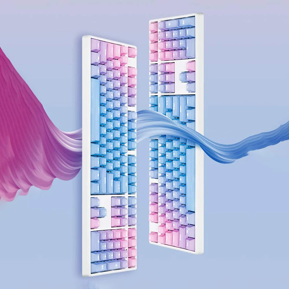 104 Keys Wired Mechanical Keyboard E-Sports Professional Gaming Keyboard For Desktop PC Gamer - White Light / Blue Pink
104 Keys Wired Mechanical Keyboard E-Sports Professional Gaming Keyboard For Desktop PC Gamer - White Light / Blue Pink
