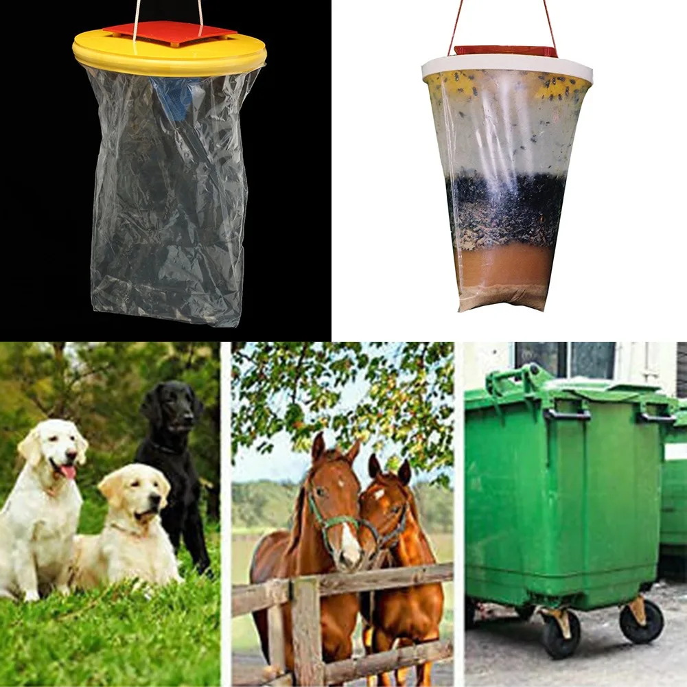 Fly Trap Plastic Drosophila Catcher Insect Bug 40*50*60CM Wasp Flies Catching Bag For Outdoor Pest Control Insects Trapper
Fly Trap Plastic Drosophila Catcher Insect Bug 40*50*60CM Wasp Flies Catching Bag For Outdoor Pest Control Insects Trapper