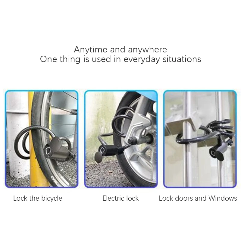 C3B Bluetooth Rechargeable Smart Rope Lock Keyless Lock IP66 Waterproof Anti-Theft Security Padlock Door Luggage Lock
C3B Bluetooth Rechargeable Smart Rope Lock Keyless Lock IP66 Waterproof Anti-Theft Security Padlock Door Luggage Lock