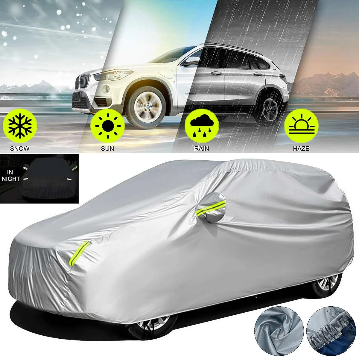 Universal Car Covers Size XS/M/L/XL/XXL Indoor Outdoor Full Auot Cover Sun UV Snow Dust Resistant Protection Cover for Sedan SUV
Universal Car Covers Size XS/M/L/XL/XXL Indoor Outdoor Full Auot Cover Sun UV Snow Dust Resistant Protection Cover for Sedan SUV