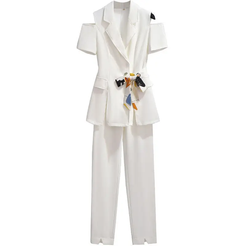 Large Size Women 's Clothing 2021 Summer New Fashion Business Attire Temperament Goddess Style Trousers Two - Piece Suit
Large Size Women 's Clothing 2021 Summer New Fashion Business Attire Temperament Goddess Style Trousers Two - Piece Suit