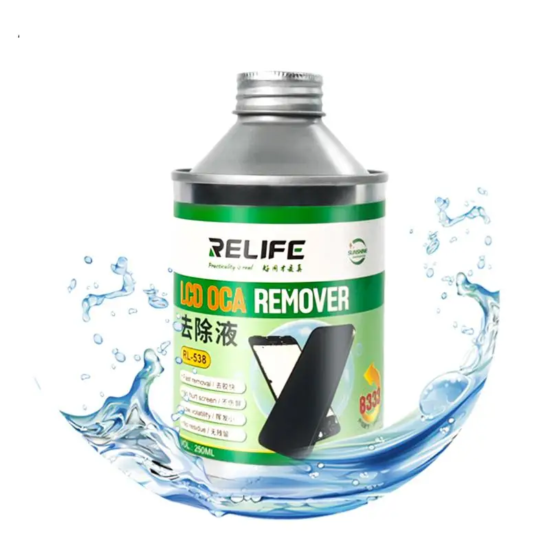 8333 250ML LCD Screen OCA Removing Liquids for iphone Samsung xiaomi Huawei Repair Solution OCA Glue Cleaning Fluid
8333 250ML LCD Screen OCA Removing Liquids for iphone Samsung xiaomi Huawei Repair Solution OCA Glue Cleaning Fluid
