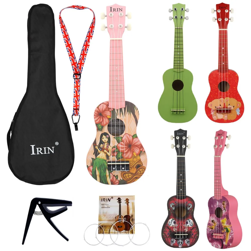21 inch Painted Ukulele Basswood 4 Strings Hawaiian Bass Soprano Guitar Kids Gift Musical Instruments with Carry Bag Tuner Capo
21 inch Painted Ukulele Basswood 4 Strings Hawaiian Bass Soprano Guitar Kids Gift Musical Instruments with Carry Bag Tuner Capo