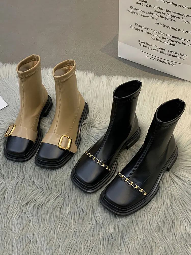 Retro Ankle Boots Women's Shoes Autumn 2021 New Belt Buckle Low Heel Non-slip Fashion Boots Boots for Women
Retro Ankle Boots Women's Shoes Autumn 2021 New Belt Buckle Low Heel Non-slip Fashion Boots Boots for Women