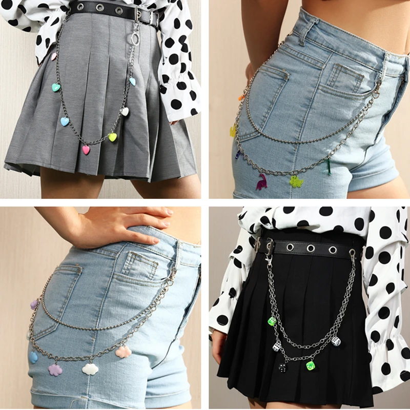 New Fashion Double Layer Resin Heart Dinosaur Clouds Mushroom Belt Waist Chain for Women Jeans Skirt Pendants Jewelry Daily Gift
New Fashion Double Layer Resin Heart Dinosaur Clouds Mushroom Belt Waist Chain for Women Jeans Skirt Pendants Jewelry Daily Gift