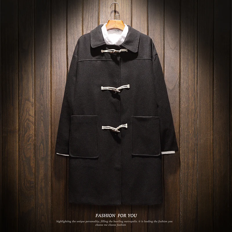 2020 Winter Add Cotton Casual Trench Coat Men Horn Buckle Korean Version of the Slim Men's Long Coat Soft Black Coat Men
2020 Winter Add Cotton Casual Trench Coat Men Horn Buckle Korean Version of the Slim Men's Long Coat Soft Black Coat Men