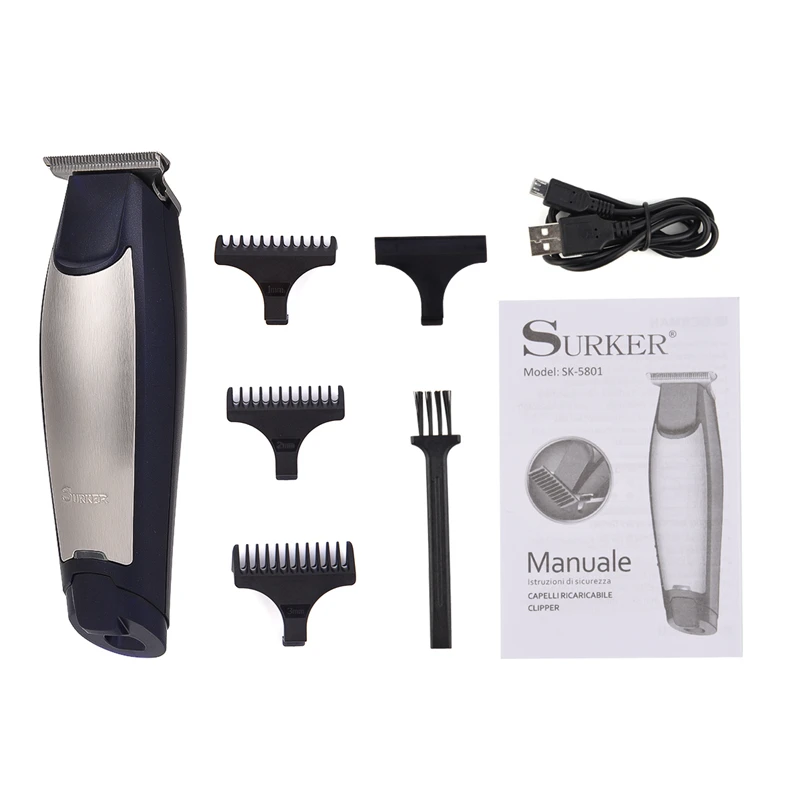 Surker Rechargeable Hair Trimmer Men's Professional Beard Clipper Electric Low Noise Hair Cutting Blad head Machine Adults Kids
Surker Rechargeable Hair Trimmer Men's Professional Beard Clipper Electric Low Noise Hair Cutting Blad head Machine Adults Kids