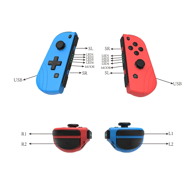 Wireless Game Controllers Bluetooth Gamepad Game Joypad Controller Pro Console Joy-Con Left & Right for Nintend Switch
Wireless Game Controllers Bluetooth Gamepad Game Joypad Controller Pro Console Joy-Con Left & Right for Nintend Switch