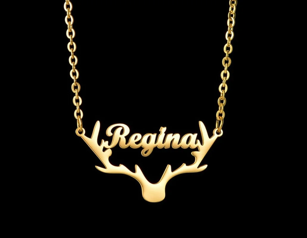 Ожерелье с английским алфавитом и Рогами лося для женщин, Индивидуальные ювелирные изделия из нержавеющей стали, подвески и ожерелья, подар...
Ожерелье с английским алфавитом и Рогами лося для женщин, Индивидуальные ювелирные изделия из нержавеющей стали, подвески и ожерелья, подар...