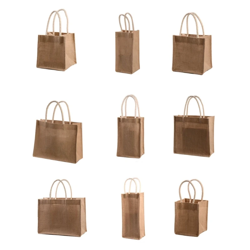 LX9F Burlap Tote Shopping Bag Jute Gift Bags Reusable Grocery Bag with Handle
LX9F Burlap Tote Shopping Bag Jute Gift Bags Reusable Grocery Bag with Handle