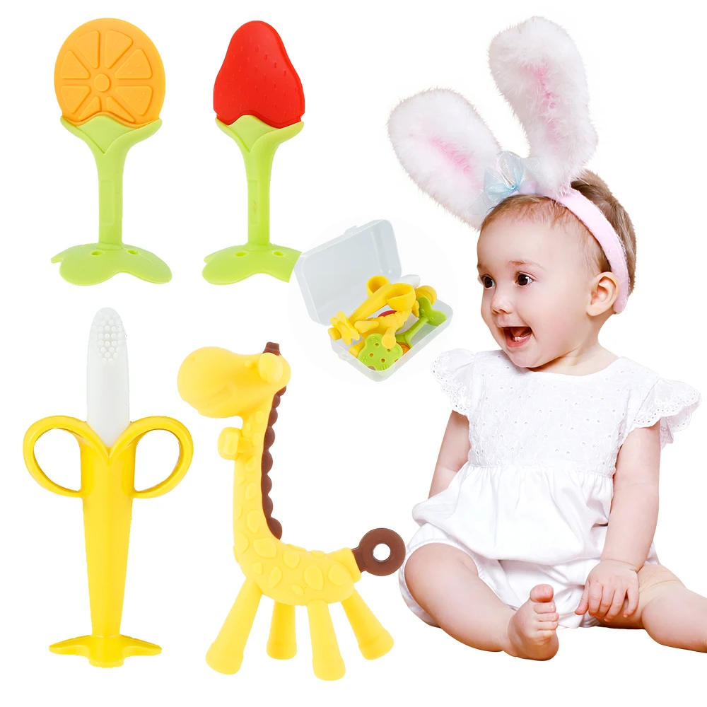BPA Free Animal Silicone Teethers 4PC Baby Teething Necklace Toy Fox panda elephant Food Grade Silicone Cartoon Nursing Tiny Rod
BPA Free Animal Silicone Teethers 4PC Baby Teething Necklace Toy Fox panda elephant Food Grade Silicone Cartoon Nursing Tiny Rod
