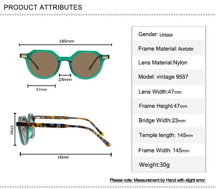 New Design Acetate Sunglasses Retro Women Full Rim Polarized Frame Brand Designer Goggle UV400 Driving Sun Glasses Men Oculos
New Design Acetate Sunglasses Retro Women Full Rim Polarized Frame Brand Designer Goggle UV400 Driving Sun Glasses Men Oculos