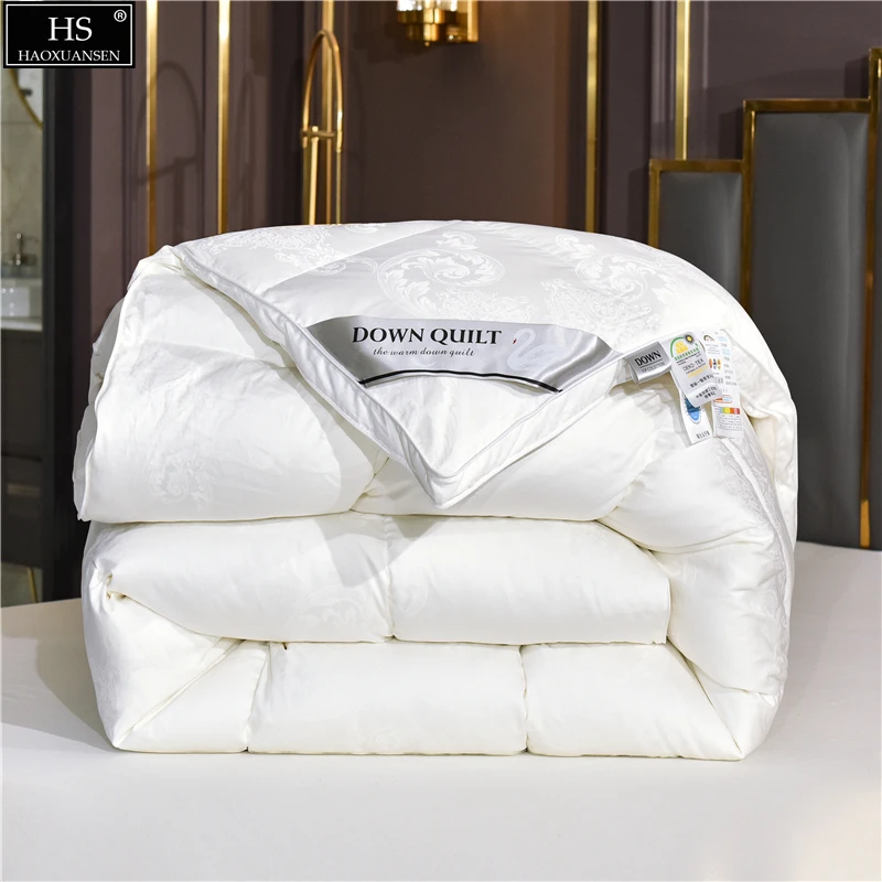 White Satin Jacquard Goose Down Quilt Comforter Filling Power 600 Combed Cotton Duvet Winter Blanket OEKO-TEX Certified Paisley
White Satin Jacquard Goose Down Quilt Comforter Filling Power 600 Combed Cotton Duvet Winter Blanket OEKO-TEX Certified Paisley