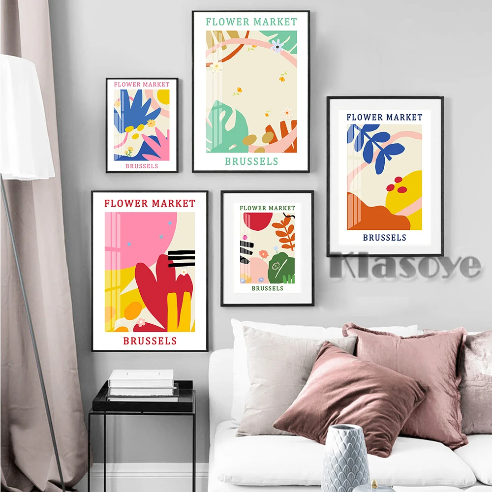 Brussels Flower Market Poster Botanical Wall Prints Retro Art Canvas Painting Nordic Decor Modern Living Room Home Room Decorate
Brussels Flower Market Poster Botanical Wall Prints Retro Art Canvas Painting Nordic Decor Modern Living Room Home Room Decorate