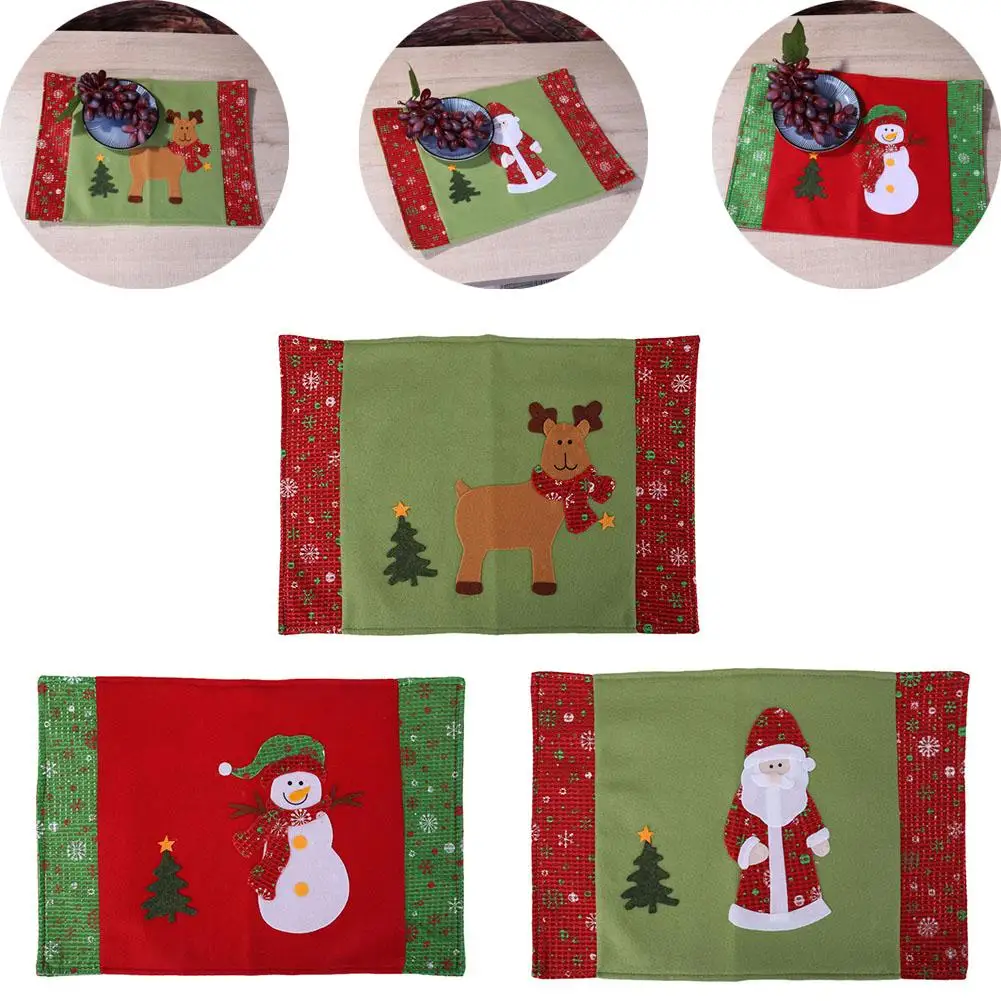Christmas Table Mat Non-woven Fabric Table Cup Mat Christmas Restaurant Hotel Western Food Meal Cutlery Cover
Christmas Table Mat Non-woven Fabric Table Cup Mat Christmas Restaurant Hotel Western Food Meal Cutlery Cover