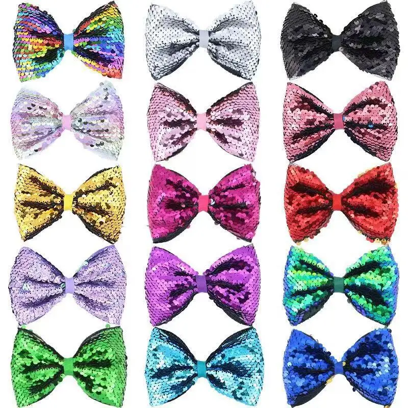 5 Inch Reversible Sequins Bows Hair Clips Sparkly Glitter Hair Bows for Girls Children
5 Inch Reversible Sequins Bows Hair Clips Sparkly Glitter Hair Bows for Girls Children