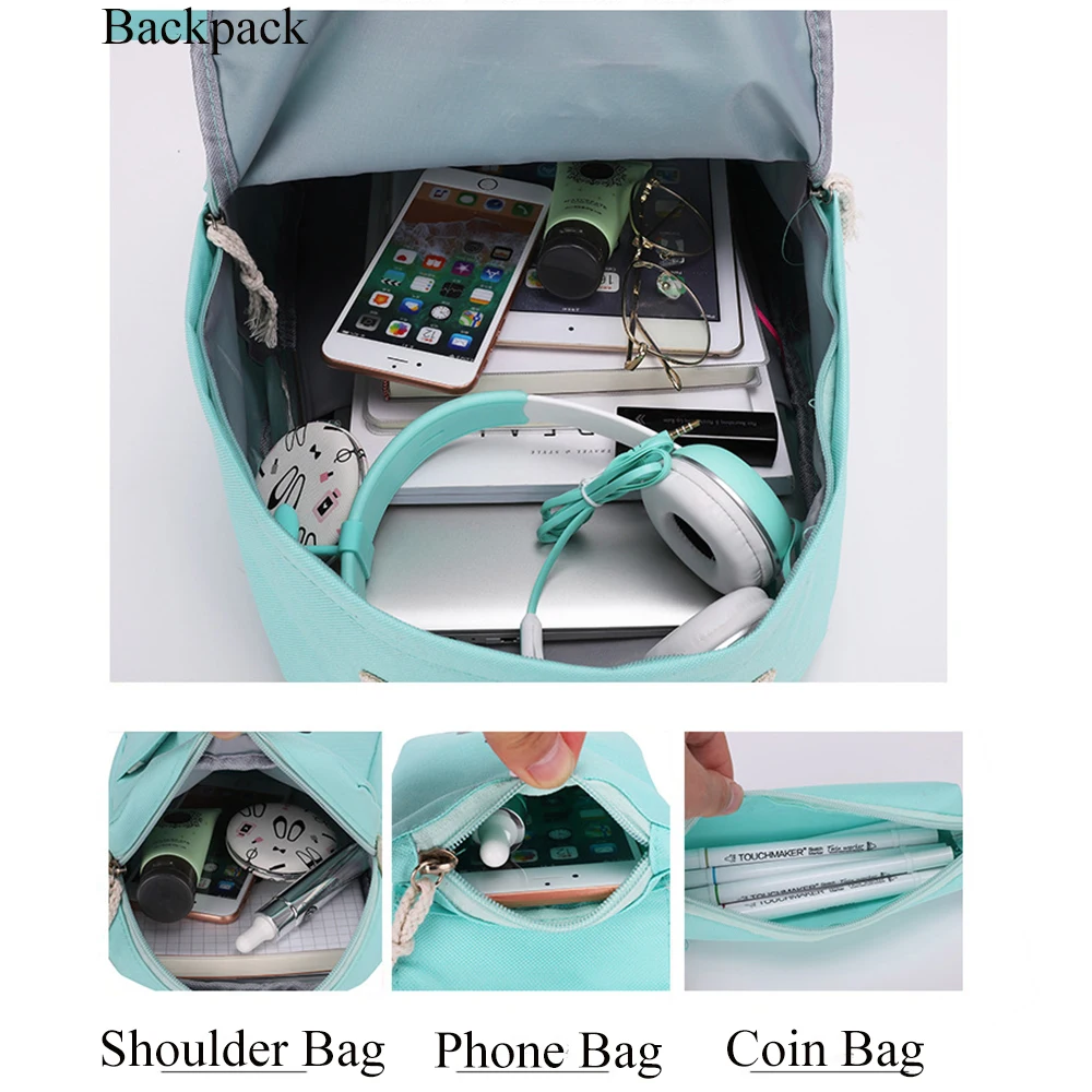 4pcs/Set Canvas Women Backpack Girls Cute Panda Print Student Backpack Ptgirl Shoulder Teenagers Book Bagpack Mochila Feminina
4pcs/Set Canvas Women Backpack Girls Cute Panda Print Student Backpack Ptgirl Shoulder Teenagers Book Bagpack Mochila Feminina