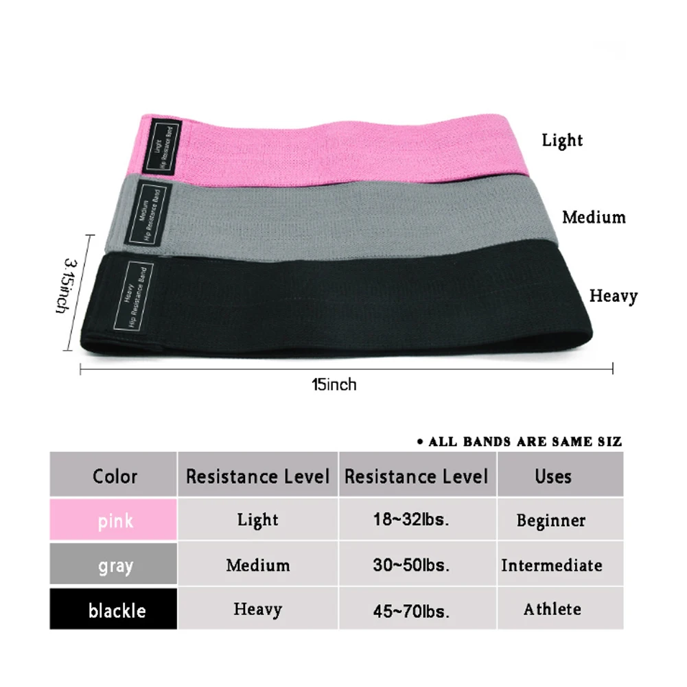 3 pcs Fabric Resistance Bands Booty Band Set Gym Equipment Workout Elastic Elast Glute Band for Yoga Sports Fitness Hip Training
3 pcs Fabric Resistance Bands Booty Band Set Gym Equipment Workout Elastic Elast Glute Band for Yoga Sports Fitness Hip Training
