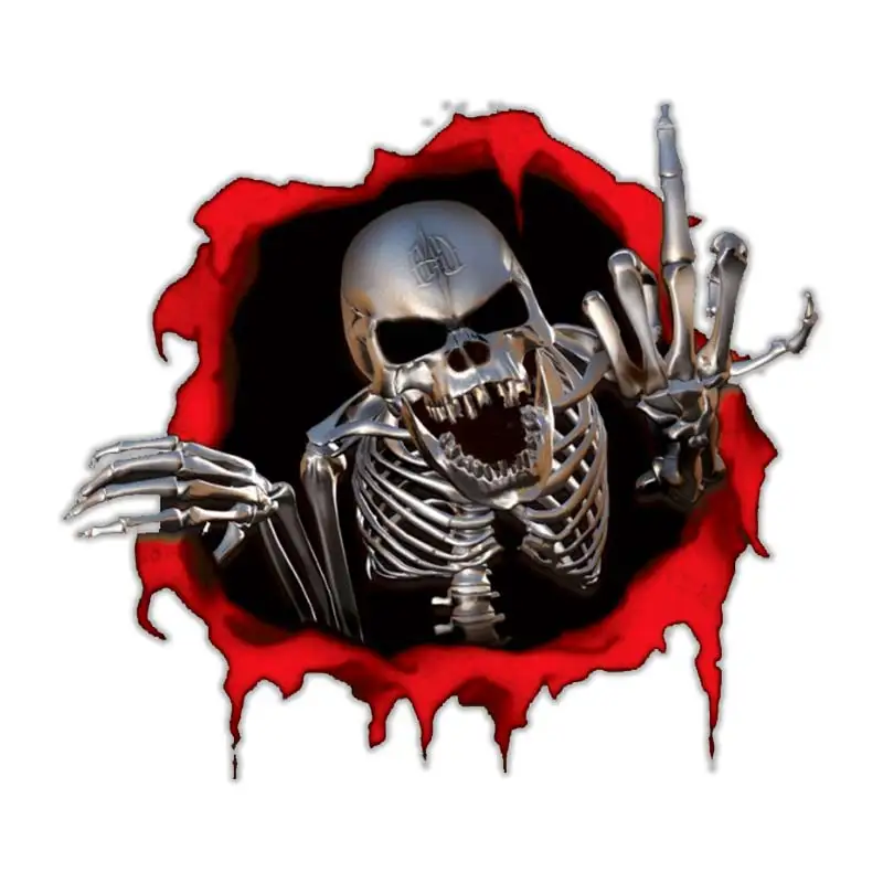 S50405# Various Sizes Personality PVC Decal Skeleton Skull In The Bullet Hole Waterproof Car Sticker on Motorcycle Laptop
S50405# Various Sizes Personality PVC Decal Skeleton Skull In The Bullet Hole Waterproof Car Sticker on Motorcycle Laptop