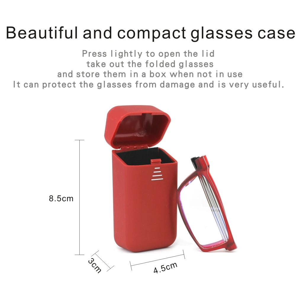 Folding Glasses With Case Portable Reading Glasses Men Anti Blue Rays Computer Magnifying Presbyopic Glasses Eyewear
Folding Glasses With Case Portable Reading Glasses Men Anti Blue Rays Computer Magnifying Presbyopic Glasses Eyewear