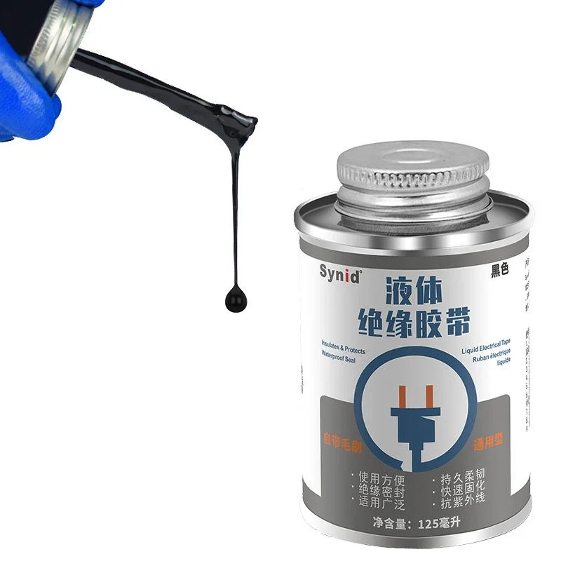 125ml Liquid Insulation Electrical Tape Tube Paste Waterproof Anti-UV Fast Dry Rubber Sealing Glue Insulation Electronic Fix
125ml Liquid Insulation Electrical Tape Tube Paste Waterproof Anti-UV Fast Dry Rubber Sealing Glue Insulation Electronic Fix