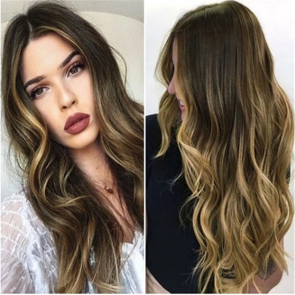 BACK2LIFE Women Lady Full Hair Heat Resistant Cosplay Party Synthetic Hair Black Roots Mixed Fashion Natural Wave Wigs Blonde
BACK2LIFE Women Lady Full Hair Heat Resistant Cosplay Party Synthetic Hair Black Roots Mixed Fashion Natural Wave Wigs Blonde