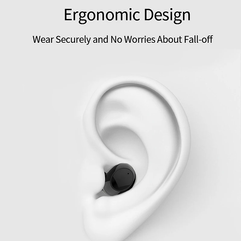 TWS Wireless Bluetooth Earphone Mini Portable Stereo Headset with Charge Box Handsfree Headphone
TWS Wireless Bluetooth Earphone Mini Portable Stereo Headset with Charge Box Handsfree Headphone