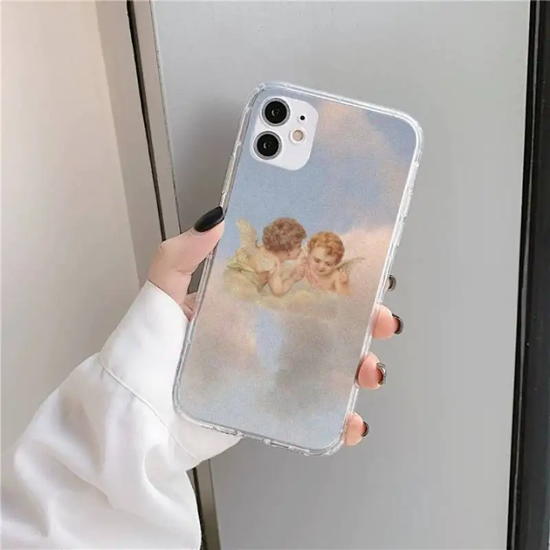 Renaissance angels case for airpods Phone Case Transparent soft For iphone 5 5s 5c se 6 6s 7 8 11 12 plus mini x xs xr pro max
Renaissance angels case for airpods Phone Case Transparent soft For iphone 5 5s 5c se 6 6s 7 8 11 12 plus mini x xs xr pro max