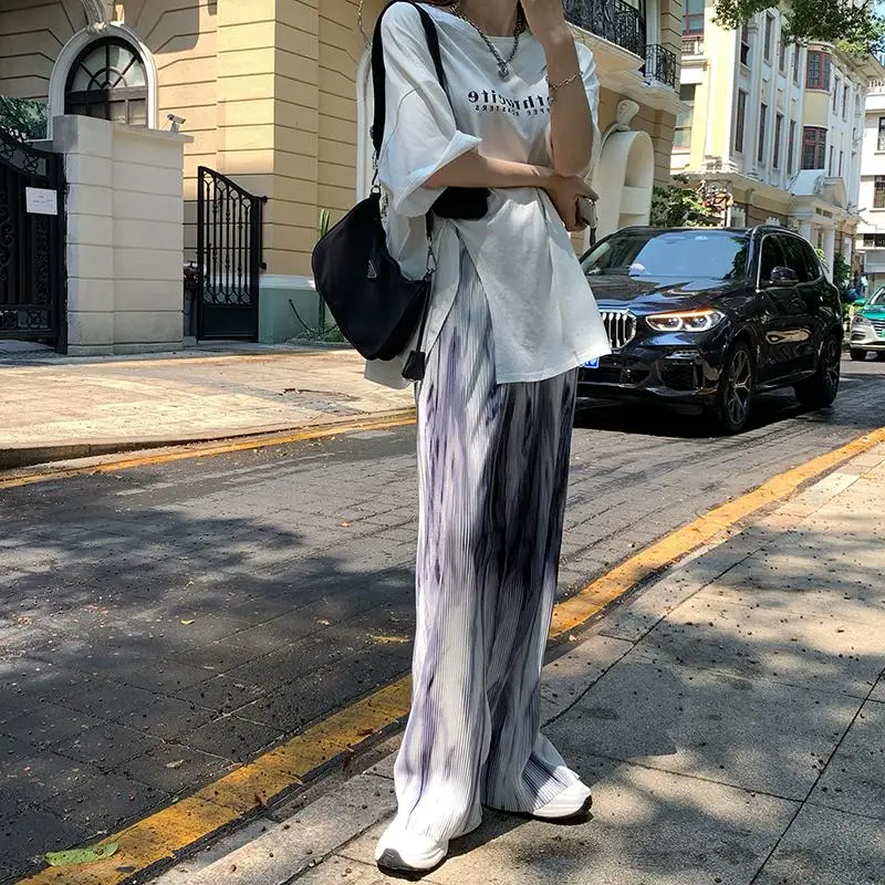 Leixin original large women's tie dyed pants summer high waist halo dyed wide leg pants loose and thin straight casual pants
Leixin original large women's tie dyed pants summer high waist halo dyed wide leg pants loose and thin straight casual pants