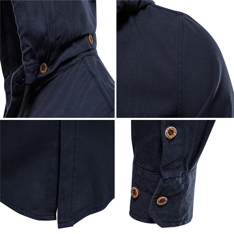 Men's Denim Shirt Slim Long-sleeved Casual Sports Hooded Shirt Male Outdoor Cotton Cowboy Shirts Two Pocket Tops Clothing
Men's Denim Shirt Slim Long-sleeved Casual Sports Hooded Shirt Male Outdoor Cotton Cowboy Shirts Two Pocket Tops Clothing
