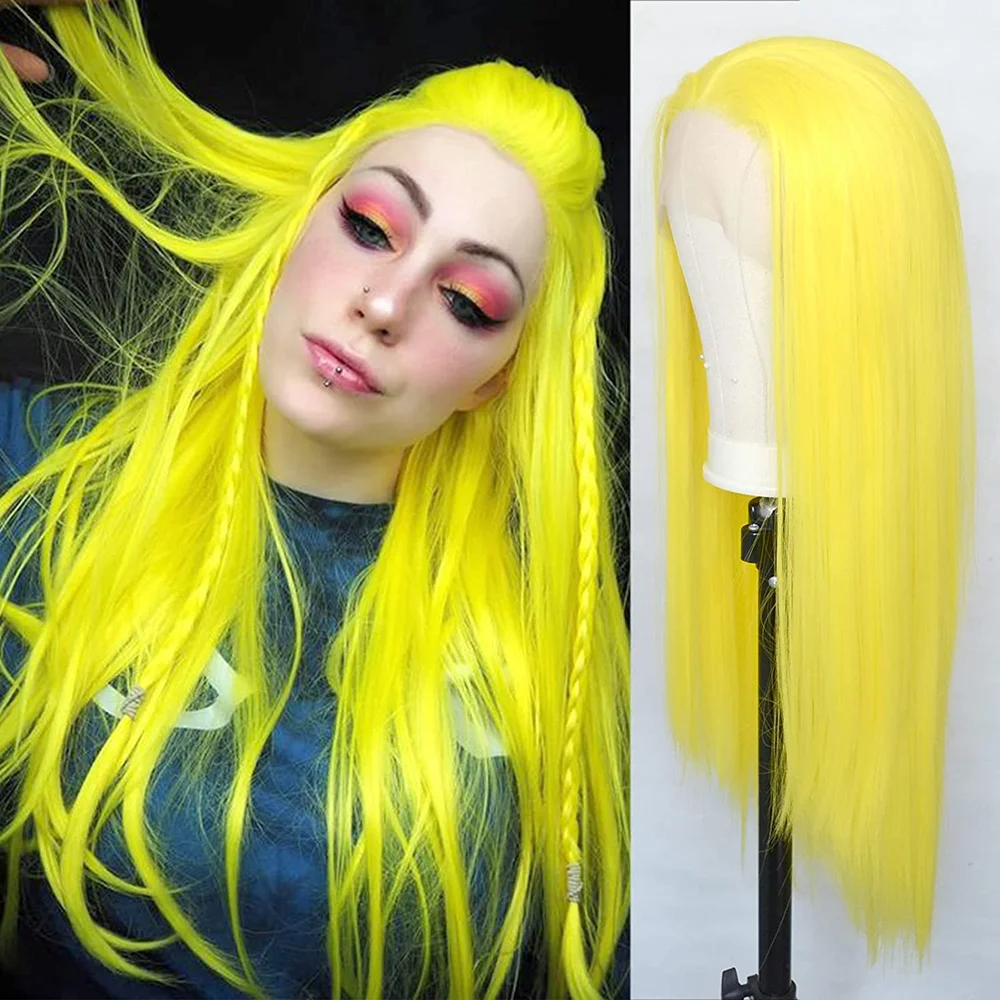 Yellow Synthetic Lace Front Wigs Silky Straight Lace Wigs T-Part For Women Replacement Wigs Heat Resistant For Cosplay Daily Wea
Yellow Synthetic Lace Front Wigs Silky Straight Lace Wigs T-Part For Women Replacement Wigs Heat Resistant For Cosplay Daily Wea