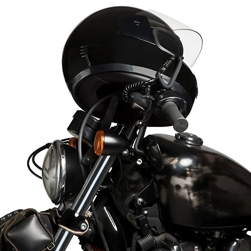 Motorcycle Helmet Lock & Cable. Black Tough Combination PIN Locking Carabiner Device Secures Your Motorbike, Bicycle or Scooter
Motorcycle Helmet Lock & Cable. Black Tough Combination PIN Locking Carabiner Device Secures Your Motorbike, Bicycle or Scooter