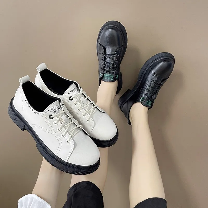 2021 Spring Autumn Trend Women's Leather Shoes Women's Oxford Shoes Wild Platform Shoes Female Casual Martin Shoes Flat Loafers
2021 Spring Autumn Trend Women's Leather Shoes Women's Oxford Shoes Wild Platform Shoes Female Casual Martin Shoes Flat Loafers
