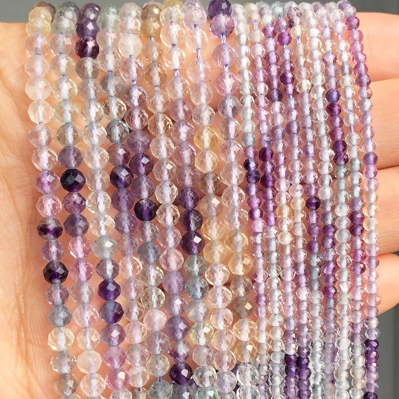 Faceted Colorful Fluorite Natural Stone Beads 2 4mm Small Round Loose Waist Beads for Jewelry Making Bracelets Necklace Charms
Faceted Colorful Fluorite Natural Stone Beads 2 4mm Small Round Loose Waist Beads for Jewelry Making Bracelets Necklace Charms