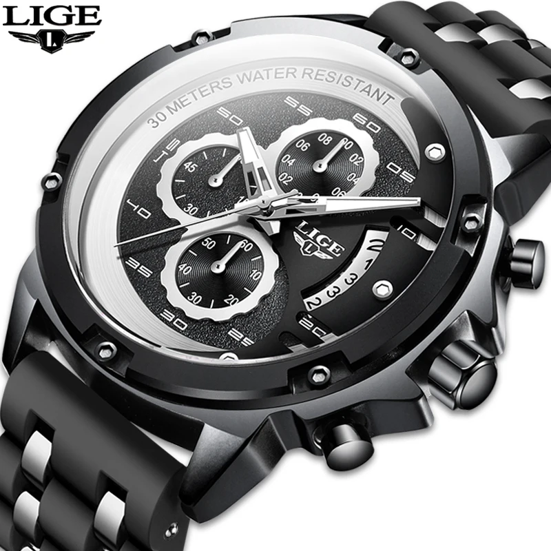 2020 Warterproof Watch Sports Silicone Mens Watches LIGE Top Brand Luxury Clock Male Business Quartz Watch Men Relogio Masculino
2020 Warterproof Watch Sports Silicone Mens Watches LIGE Top Brand Luxury Clock Male Business Quartz Watch Men Relogio Masculino