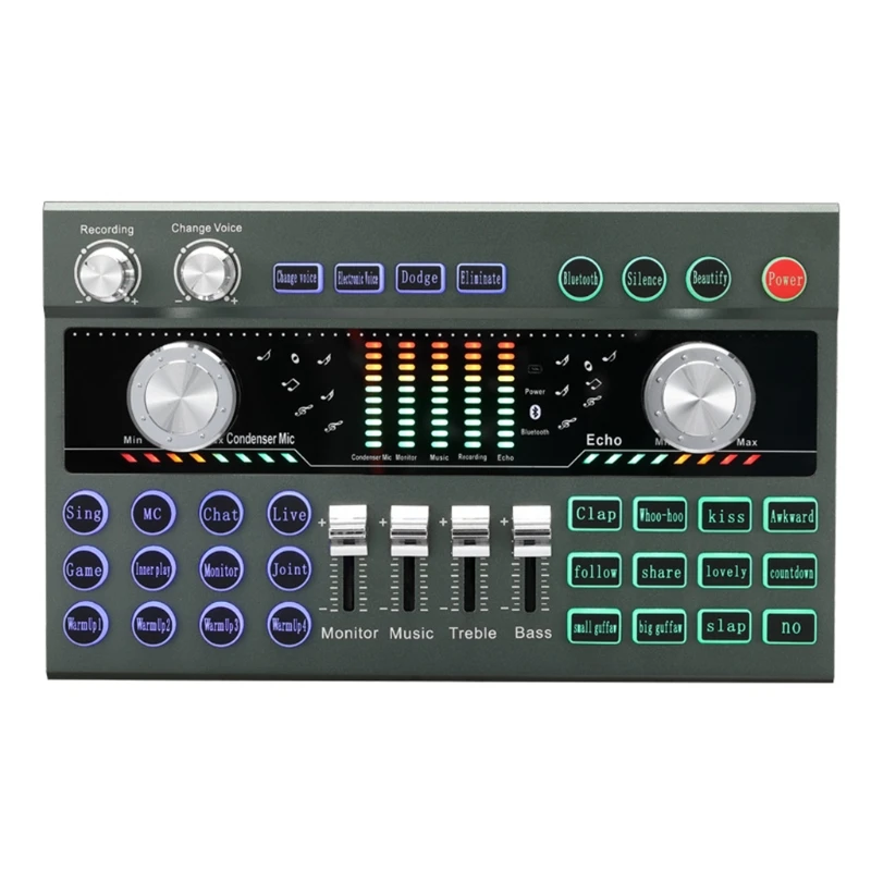Professional Mixer Sound Board Card 2200mAh Battery Capacity Long LiveTime Compatible with Most Sing APP in Market
Professional Mixer Sound Board Card 2200mAh Battery Capacity Long LiveTime Compatible with Most Sing APP in Market