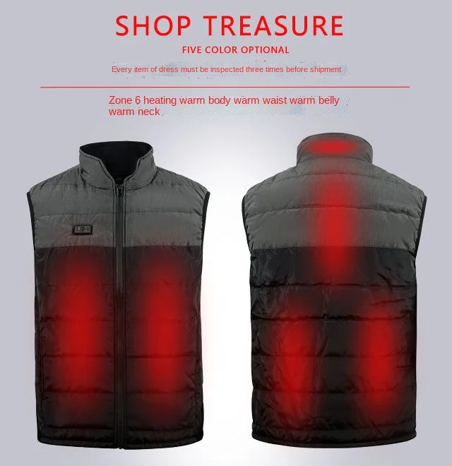 

Usb Heating Vest Charging Smart Dual-control Warm Vest Heating Suit Suitable for Cycling and Skiing Outdoors Pre Heat Block