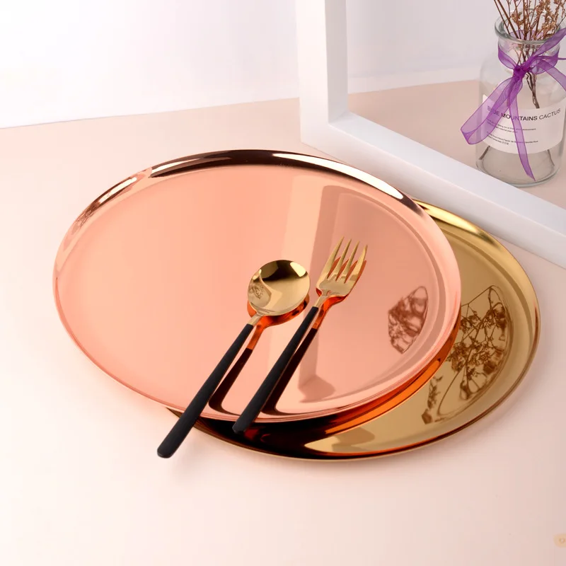 Metal Tray Stainless Steel Disc Gold Decorative Fruit Tea Tray Metal Storage Tray Jewelry Dish Trays Organizer Dinner Plates
Metal Tray Stainless Steel Disc Gold Decorative Fruit Tea Tray Metal Storage Tray Jewelry Dish Trays Organizer Dinner Plates