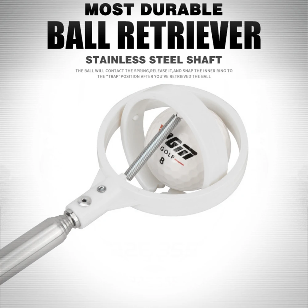 8 Sections Extandable Golf Ball Retriever Picker Stainless Steel Catcher Easy Storage with Automatic Locking Scoop
8 Sections Extandable Golf Ball Retriever Picker Stainless Steel Catcher Easy Storage with Automatic Locking Scoop