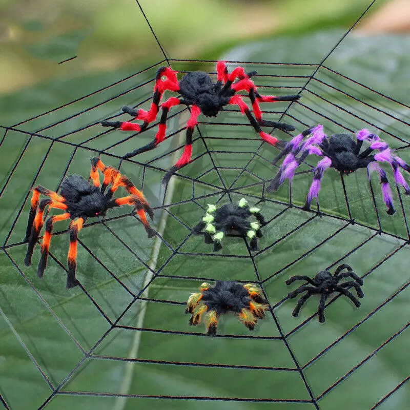 Фото 150 см/5FT гигантские плюшевые паук плюшевый Хеллоуина реквизит для дома с