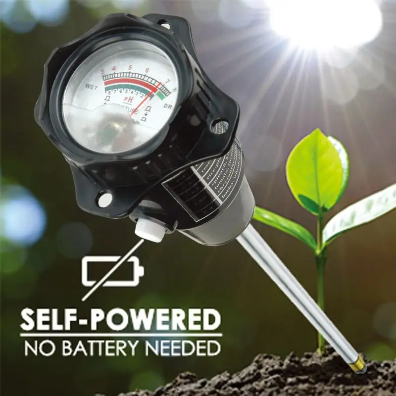 2in1 Long Probe Soil pH Moisture Meter Soil Tester Self-Powered Monitor 30cm 11"
2in1 Long Probe Soil pH Moisture Meter Soil Tester Self-Powered Monitor 30cm 11"