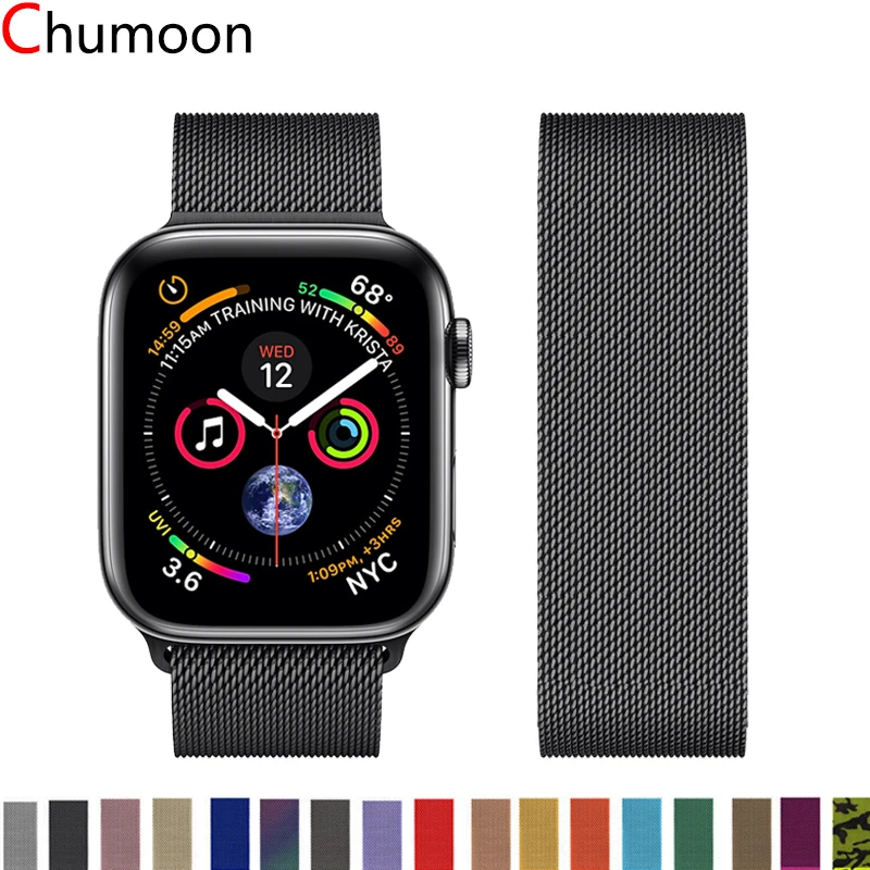 Magnetic Loop Strap For Apple watch 44mm 40mm 38mm 42 mm Stainless steel Bracelet correa apple watch Series 3 4 5 6 SE Band
Magnetic Loop Strap For Apple watch 44mm 40mm 38mm 42 mm Stainless steel Bracelet correa apple watch Series 3 4 5 6 SE Band