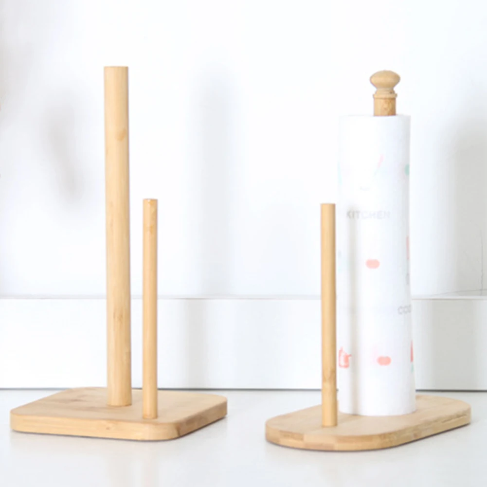 New Kitchen Wooden Roll Paper Towel Holder Bathroom Tissue Vertical Stand Napkins Rack Home Kitchen Toilet Storage Accessories
New Kitchen Wooden Roll Paper Towel Holder Bathroom Tissue Vertical Stand Napkins Rack Home Kitchen Toilet Storage Accessories