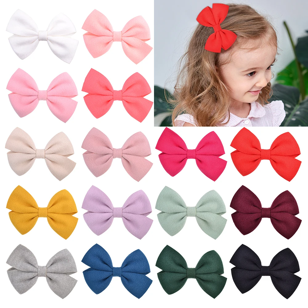 16 Pcs/lot Solid Colors Cotton Hair Bows With Clip For Cute Girls Hair Clips Boutique Hairpins Barrettes Kids Hair Accessories
16 Pcs/lot Solid Colors Cotton Hair Bows With Clip For Cute Girls Hair Clips Boutique Hairpins Barrettes Kids Hair Accessories