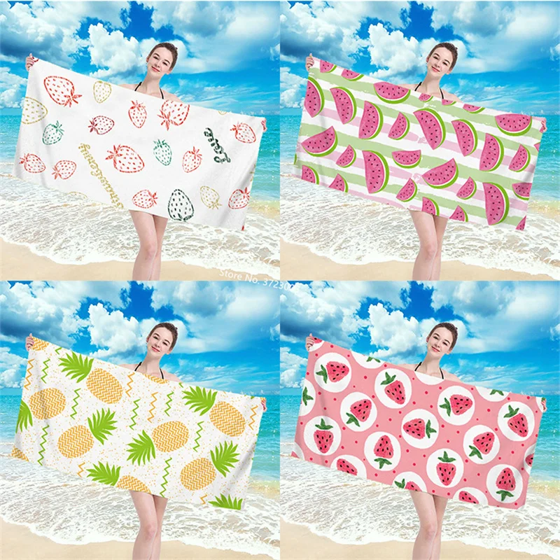 New Fresh Fruit Digital Printed Bath Towel 3D Microfiber Quick Drying Absorbent Rectangular Beach Towel
New Fresh Fruit Digital Printed Bath Towel 3D Microfiber Quick Drying Absorbent Rectangular Beach Towel