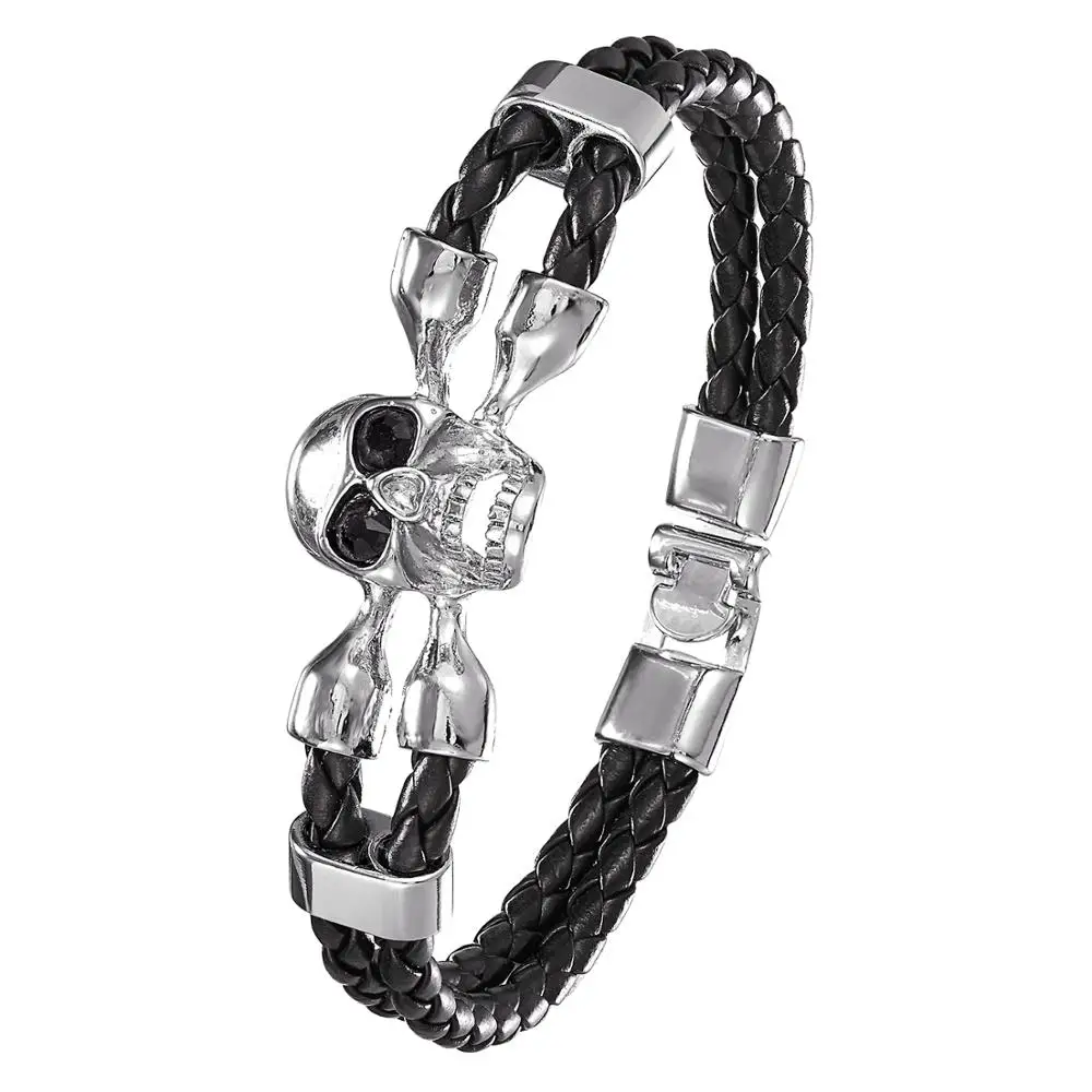Vintage multi-layer woven leather bracelet skull-shaped fashion jewelry leather bracelet men's bracelet women's best gift bracel
Vintage multi-layer woven leather bracelet skull-shaped fashion jewelry leather bracelet men's bracelet women's best gift bracel